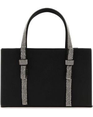 Kara Nappa Leather Handbag - Black