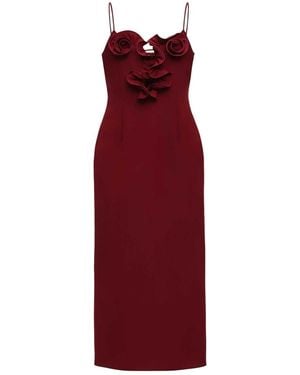 Magda Butrym Bordeaux Midi Beach Dress - Red