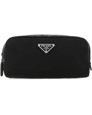 Prada Re Nylon Beauty Case - Black