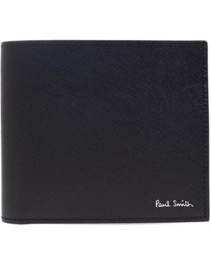 Paul Smith Leather Bifold Wallet - Black