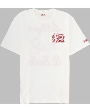 MC2 Saint Barth T Shirt Con Stampa - White