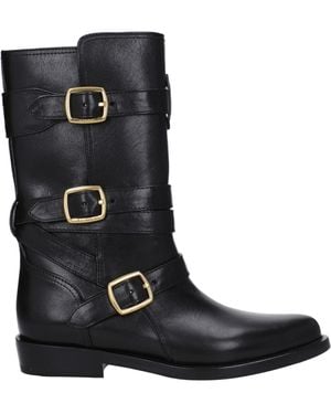 Celine Stivali Lyra Donna Pelle Nero - Black