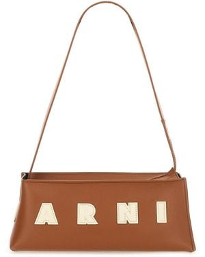 Marni Baguette "Museum" Bag - Brown