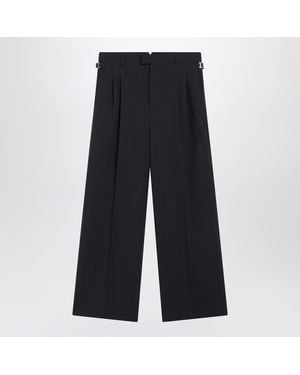 Ami Paris Charcoal Wool Trousers - Black