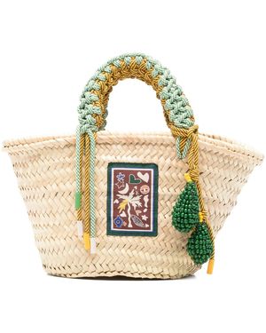 ALÉMAIS Macrame Mini Basket - Metallic