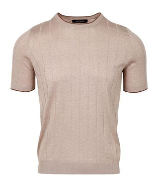 Gran Sasso Pullover Beige+Braun - Natur