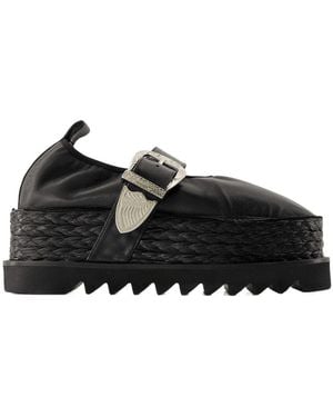 Toga AJ1314 mocasines cuero negro