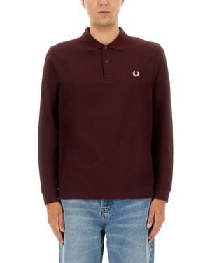 Fred Perry Cotton Polo - Red