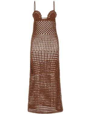 Alanui Long Dresses - Brown