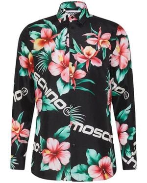 Moschino Couture Seidengedruckter Hemd - Grün