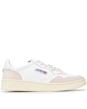 Autry Schoenen ,Wit ,Katoen Medalist Low