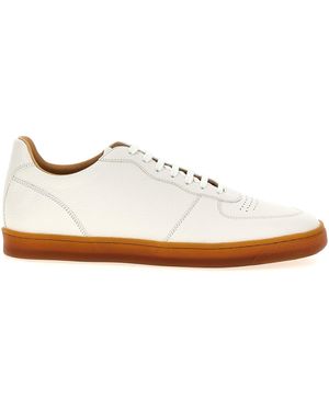 Brunello Cucinelli Sneakers Mit Logo-Print - Weiß