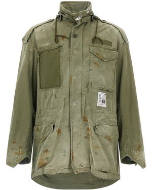 Maison Mihara Yasuhiro 'Distressed Field' Jacket - Green