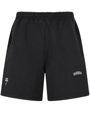 Barrow Cotton Bermuda Shorts - Black