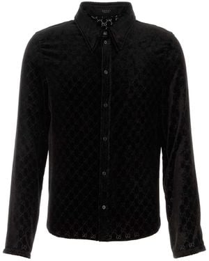 Gucci Cropped Dev. Shirt - Black