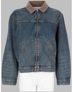 FRAME Cotton-Lyocell Sports Jacket - Blue
