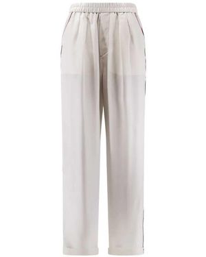 Tom Ford Silk Trousers - White