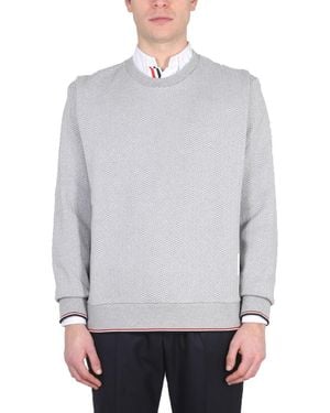 Thom Browne Herringbone Jersey - Grey