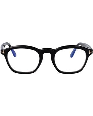 Tom Ford Round Optical Ft6033 B 001 - Black