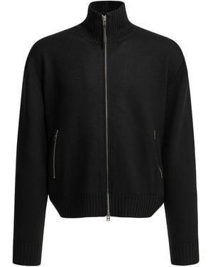 Tom Ford Wool Sweater With A Zipper - Black