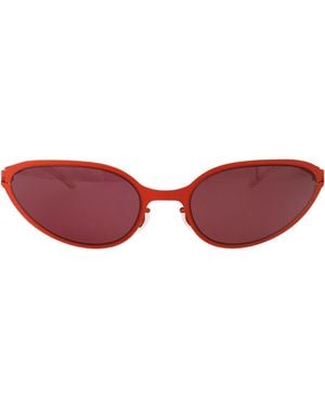 Mykita Oval Sunglasses Co Bear 607 - Red