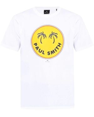 Paul Smith T-Shirt mit Logo-Print - Mettallic
