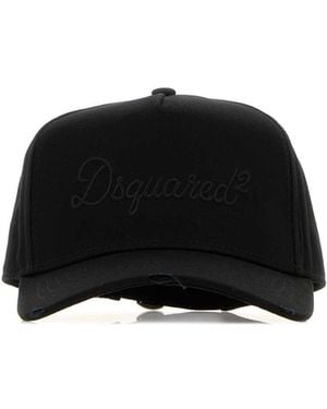 DSquared² Dsquared Cotton Baseball Cap - Black
