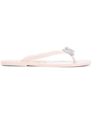 Mach & Mach Double Heart Sandalen - Weiß