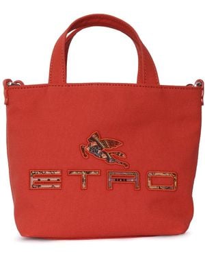 Etro Tas Canvas - Rood