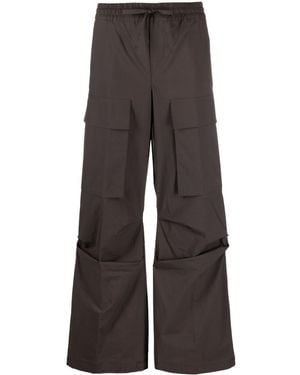 P.A.R.O.S.H. P.A.R.O..H. Straight-Leg Cargo Trousers - Grey