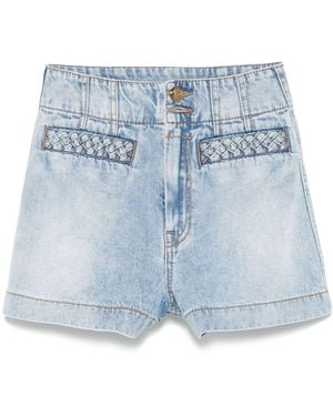 Zimmermann Lucky Denim Shorts - Blue