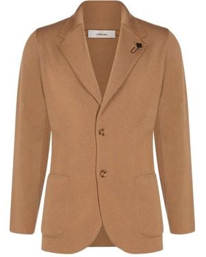 Lardini Embellished Blazer - Brown