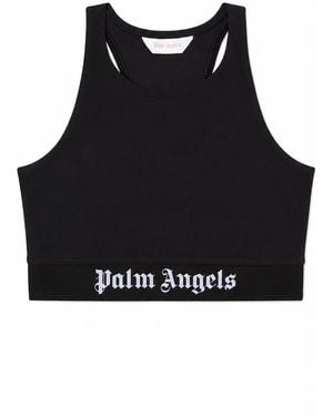 Palm Angels Top deportivo con logo clásico de - Negro
