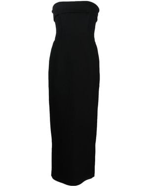 The New Arrivals Ilkyaz Ozel Strapless Evening Gown Long Dress - Black
