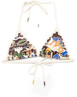 ALÉMAIS Maroc Triangle Bikini Top - White