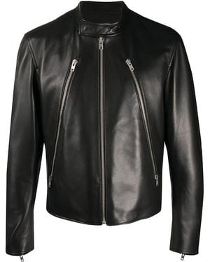 Maison Margiela Lambskin Leather Coat - Black