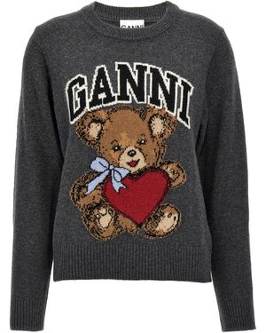 Ganni Bear Trui Met Ronde Hals - Meerkleurig