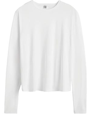 【Toteme】クルーネック T-shirt 送料関税込 TOTEME クルーネック Tシャツ | ホワイト | FARFETCH JP