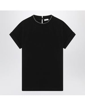 Tシャツ・カットソー BRUNELLO CUCINELLI Woman T-Shirt Grey M41810000 C079 Brunello Cucinelli T-shirts for Women | Online Sale up to 49