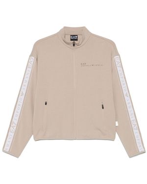 EA7 Logo Trim Sweatshirt - Natur