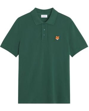 Maison Kitsuné Fox Head Poloshirt - Grün