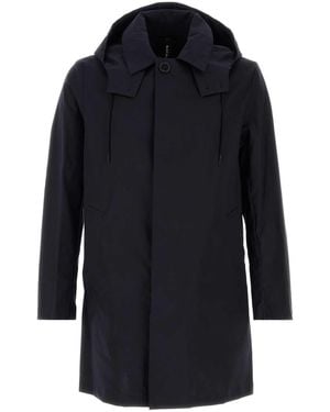 Mackintosh Cotton Cambridge Raincoat - Blue