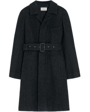 Lemaire Mantel Mit Gürtel - Schwarz