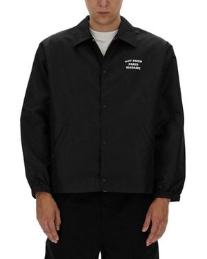 Drole de Monsieur Slogan Jacket - Black