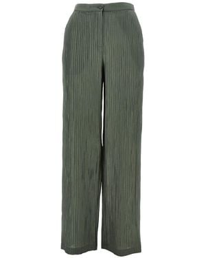 Emporio Armani Crepe Trousers - Green