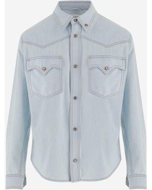 Versace Chambray Denim Shirt - Blue