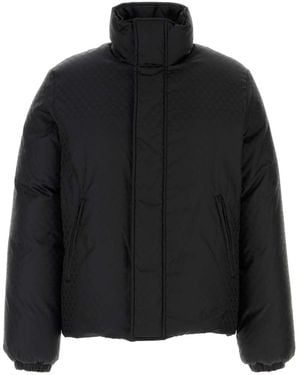 McQueen Nylon Down Jacket - Black