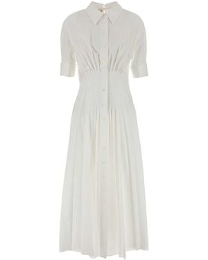 Marni White Poplin Shirt Dress