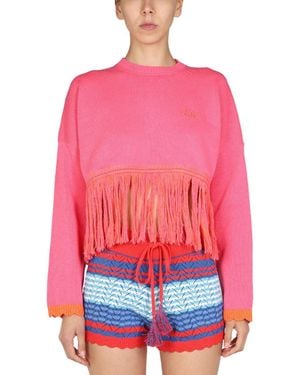 Gallo Logo Embroidery Jumper - Pink