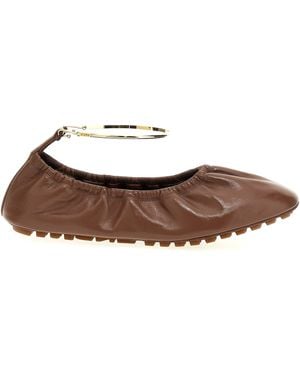 Fendi ' Filo' Ballet Flats - Braun